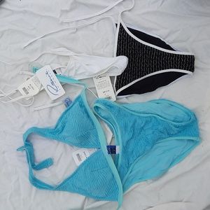 COPY - COPY - NWD 6 PC Ritchie Swimwear Bundle 1 Bikini + 2 Bottoms + 2 Covers